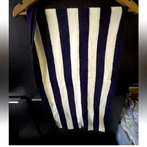 Forever 21 Blue  & White Stripe Infinity Scarf One Size Boho Classic